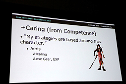 画像ギャラリー No.043のサムネイル画像 / ［GDC 2012］エアリスは冒険の途中で死んでしまったからこそ良いのだ――ゲームデザインのルールをあえて破る有効性