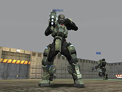 画像ギャラリー No.011のサムネイル画像 / パワードスーツの兵士が大乱戦する「攻速機戦LANDMASS」の画像集を掲載