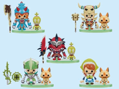 画像ギャラリー No.002のサムネイル画像 / 「モンスターハンター」組立式フィギュア&ヘッドキーホルダー登場