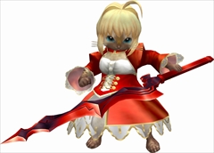 画像ギャラリー No.010のサムネイル画像 / 「MHF-Z」の「Fate/EXTELLA」コラボPVが公開中。ネロとガウェインのコラボ装備，パートニャーのネロ風装備のイラストと画面写真を掲載