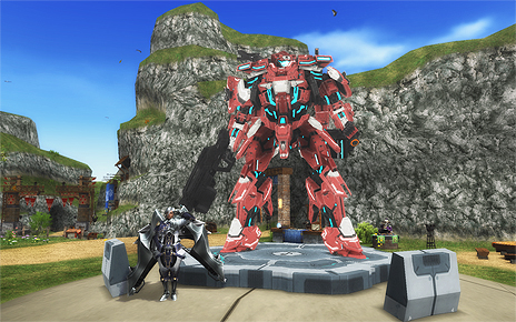画像ギャラリー No.018のサムネイル画像 / 「MHF-Z」で「PSO2」コラボが本日スタート。PSO2なクエストや装備が登場，メゼポルタ広場には人型搭乗兵器「A.I.S」の姿も