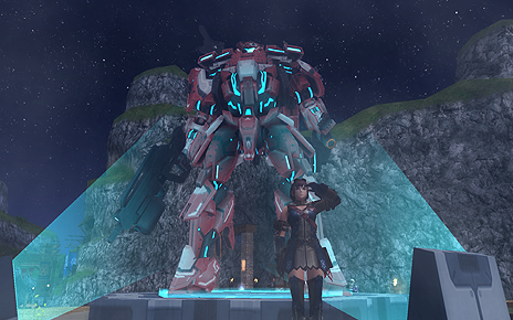 画像ギャラリー No.019のサムネイル画像 / 「MHF-Z」で「PSO2」コラボが本日スタート。PSO2なクエストや装備が登場，メゼポルタ広場には人型搭乗兵器「A.I.S」の姿も