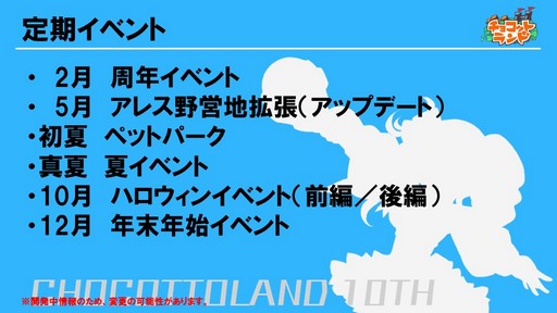 画像ギャラリー No.020のサムネイル画像 / 「チョコットランド」10周年を祝う記念オフラインパーティーをレポート。新クラス「デュアルスター」の4月実装など2017年ロードマップも発表
