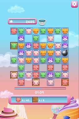 画像ギャラリー No.004のサムネイル画像 / Yahoo!ゲーム かんたんゲームに「ゼリーパズル」が登場