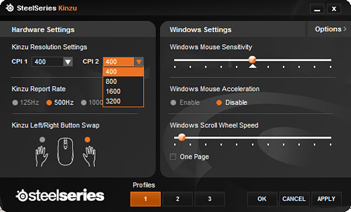 画像ギャラリー No.009のサムネイル画像 / 「SteelSeries Kinzu Optical」ファーストインプレッション。形状と軽さは魅力だが……