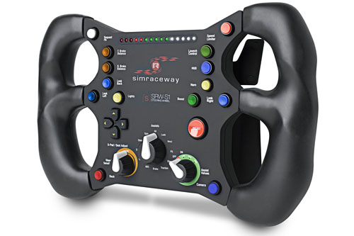 画像ギャラリー No.002のサムネイル画像 / SteelSeries，台座もペダルもないPC用ステアリングコントローラを発売。オンラインレースゲーム「Simraceway」とコラボ