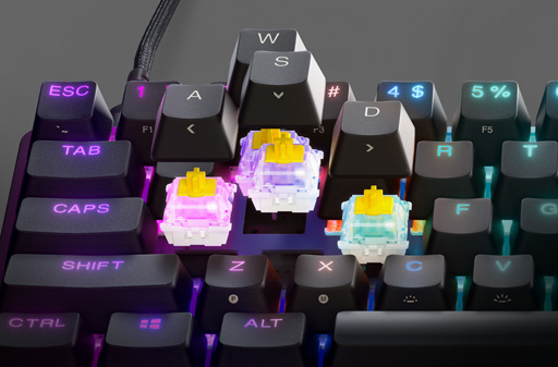 画像ギャラリー No.005のサムネイル画像 / SteelSeries,光学式キースイッチ採用の小型キーボード「Apex 9」シリーズを発表。国内発売も予定