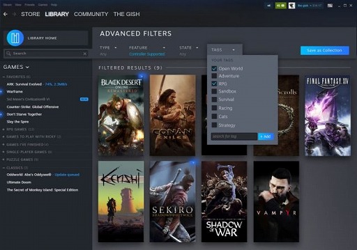 画像ギャラリー No.003のサムネイル画像 / ［GDC 2019］「Steam」ゲームライブラリの新デザインが公開。業界からのプレッシャーにも関わらず，ビジネスモデルの大きな変更はない見込み