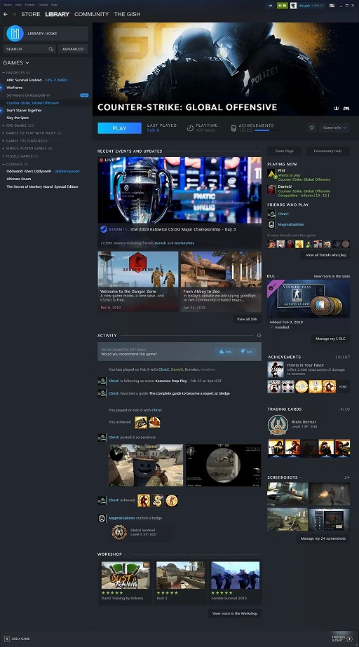 画像ギャラリー No.004のサムネイル画像 / ［GDC 2019］「Steam」ゲームライブラリの新デザインが公開。業界からのプレッシャーにも関わらず，ビジネスモデルの大きな変更はない見込み