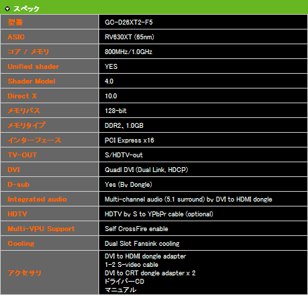 画像ギャラリー No.002のサムネイル画像 / マスタードギガ,デュアルATI Radeon HD 2600 XTカードを発売