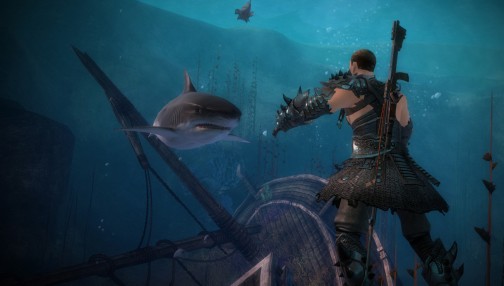画像ギャラリー No.002のサムネイル画像 / 「Guild Wars 2」は水中での三次元戦闘も楽しめる。プレイヤーを海底の冒険へと導く，水中戦の情報が明らかに