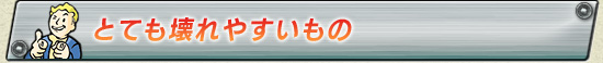とても壊れやすいもの