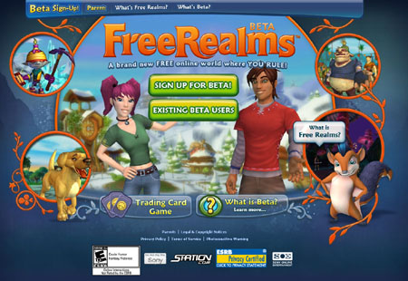 画像ギャラリー No.001のサムネイル画像 / SOEのキッズ向け3Dバーチャルワールド「Free Realms」,βテスター募集をスタート