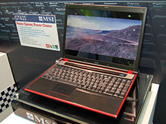画像ギャラリー No.002のサムネイル画像 / ［COMPUTEX 2008＃05］MSI，「Puma」プラットフォームのゲーマー向けノートPCを公開。Hybrid Graphics対応のモバイルノートPCも