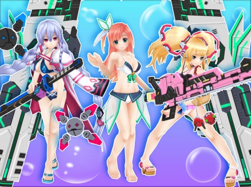 画像ギャラリー No.002のサムネイル画像 / 「コズミックブレイク」，水着姿のキャラクターを含む「メガガラポン」が8月24日に登場
