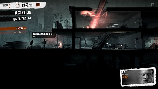 画像ギャラリー No.007のサムネイル画像 / インディーズゲームの小部屋:Room#357「This War of Mine」