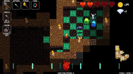 画像ギャラリー No.006のサムネイル画像 / インディーズゲームの小部屋:Room#379「Crypt of the NecroDancer」