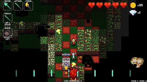 画像ギャラリー No.009のサムネイル画像 / インディーズゲームの小部屋:Room#379「Crypt of the NecroDancer」