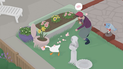 画像ギャラリー No.005のサムネイル画像 / インディーズゲームの小部屋:Room#604「Untitled Goose Game 〜いたずらガチョウがやって来た!〜」