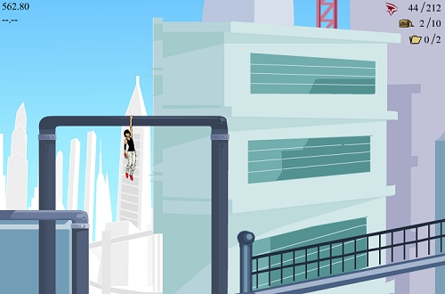 画像ギャラリー No.002のサムネイル画像 / あのフェイスが2Dに？　ブラウザで遊べる，「Mirror’s Edge」の横スクロールゲームが公開