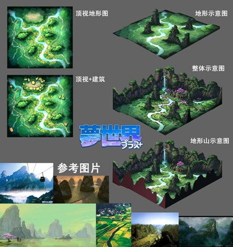 画像ギャラリー No.001のサムネイル画像 / 「夢世界」2012年末に実施予定の大型アップデート「PROJECT DREAM WORLD 2012」で登場する新マップの設定原画が公開に