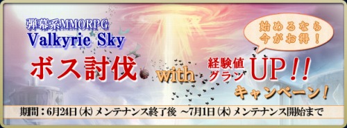 画像ギャラリー No.001のサムネイル画像 / 倒すほどに熱い,「Valkyrie Sky」ボス討伐で経験値&グランUP