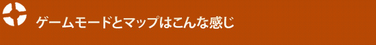 ゲームモードとマップはこんな感じ