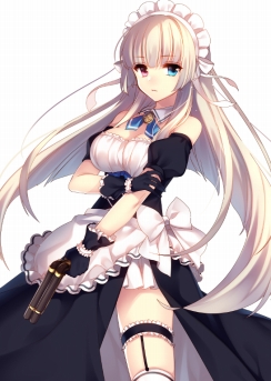 画像ギャラリー No.001のサムネイル画像 / 「桃色大戦ぱいろん+」じゃんまおうのメイド「ベル・ケィオス」が登場