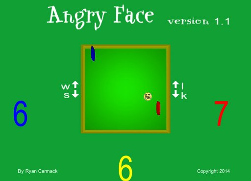 画像ギャラリー No.002のサムネイル画像 / Pong風の無料ゲーム「Angry Face」が公開。開発したのはジョン・カーマック氏の9歳になる長男
