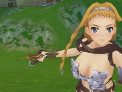 画像ギャラリー No.011のサムネイル画像 / 「アークサイン×クイーンズブレイド」第1弾，放浪の戦士「レイナ」が登場