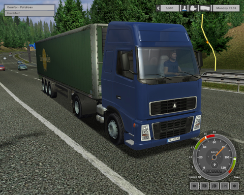 画像ギャラリー No.001のサムネイル画像 / 目指せ欧州の一番星。トラックシム「Euro Truck Simulator」のデモ版をUp