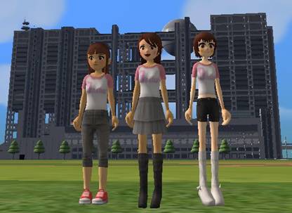 画像ギャラリー No.001のサムネイル画像 / 「meet-me」テレビ番組とコラボ。女性ユニット「9nine」が仮想世界に