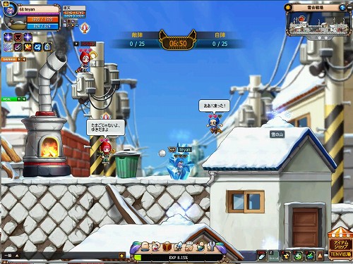 画像ギャラリー No.001のサムネイル画像 / 雪上で熱戦が展開！　「TENVI」，「雪合戦場」システムを本日実装