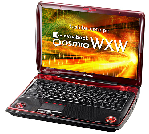 画像ギャラリー No.002のサムネイル画像 / 衝撃の赤。東芝,派手な外観のゲーマー向けPC「dynabook Qosmio WXW」を発売