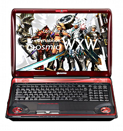 画像ギャラリー No.001のサムネイル画像 / 赤い筐体の東芝製ゲーマー向けノートPCにMHF推奨モデルが追加