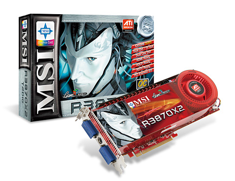 画像ギャラリー No.001のサムネイル画像 / MSI，クロックアップ版のATI Radeon HD 3870 X2カードを発売