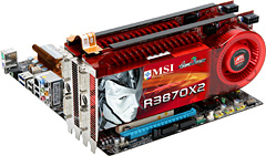 画像ギャラリー No.004のサムネイル画像 / MSI，クロックアップ版のATI Radeon HD 3870 X2カードを発売
