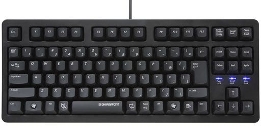 画像ギャラリー No.003のサムネイル画像 / Nキーロールオーバー対応のDHARMAPOINT製低価格キーボードにテンキーレスモデルが登場。1月下旬に4980円で発売
