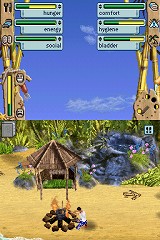 画像ギャラリー No.002のサムネイル画像 / 連載「PCゲームを持ち出そう！」。第23回はNDS用人生シミュレーション「The Sims 2 Castaway」を紹介