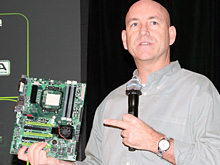 画像ギャラリー No.002のサムネイル画像 / NVIDIA,AMD製CPU向けチップセット「nForce 780a SLI」を発表――mGPU搭載,Hybrid SLI対応のフラグシップ