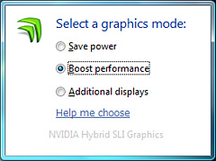 画像ギャラリー No.010のサムネイル画像 / 「Hybrid SLI」は消費電力を気にするゲーマーに向けた最終回答となるか?