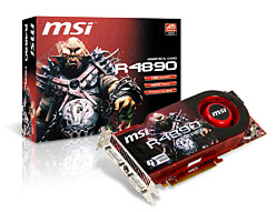 画像ギャラリー No.002のサムネイル画像 / MSI,クロックアップ版のATI Radeon HD 4890カードを市場投入