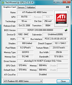 画像ギャラリー No.009のサムネイル画像 / 省電力版「ATI Radeon HD 4830」を試す。SP数800基版と640基版の2モデルが混在
