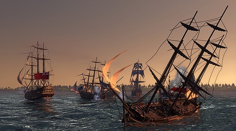画像ギャラリー No.003のサムネイル画像 / ［E3 2008＃37］期待のRTS「Empire： Total War」の海戦シーンがプレイアブルで大公開