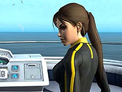 画像ギャラリー No.003のサムネイル画像 / クロフト邸が燃え上がる「Tomb Raider：Underworld」のスクリーンショットを掲載