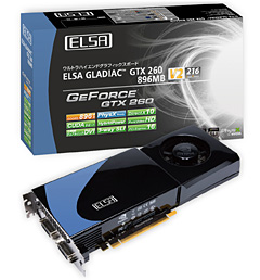 画像ギャラリー No.002のサムネイル画像 / ELSA，カード長229mm＆補助電源1系統の9800 GTX＋カードなど