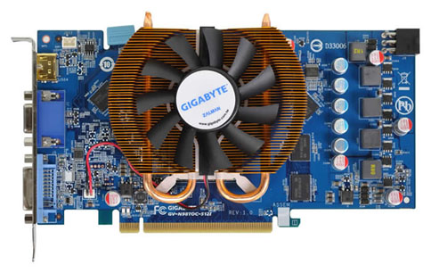 画像ギャラリー No.001のサムネイル画像 / Zalmanクーラー採用のGIGABYTE製OC版9800 GTカードが発売
