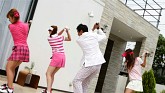 画像ギャラリー No.008のサムネイル画像 / 「みんなのGOLF 5 PlayStation 3 the Best」のテレビCMが本日放映開始。イメージキャラクターは石田純一さんと美女ゴルファーユニット「みんGALS」