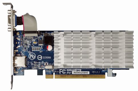 画像ギャラリー No.001のサムネイル画像 / GIGABYTE製HDMI標準搭載のATI Radeon HD 3450カードを発売