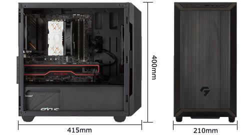 画像ギャラリー No.007のサムネイル画像 / G-GEAR,新型ミニタワー筐体を採用するデスクトップPC「G-GEAR Aim」計6機種を発売